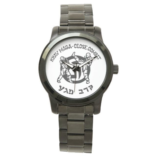 Schwarze Armbanduhr unisex - Heiliger Krav (Vorderseite)