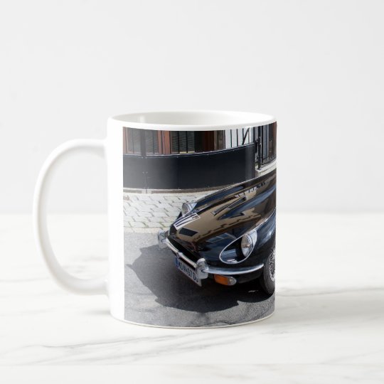 Schwarze Art Jaguars E Kaffeetasse