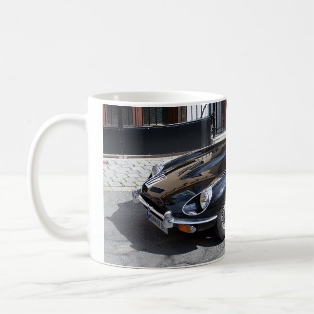 Schwarze Art Jaguars E Kaffeetasse (Links)