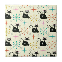 Schwarze Atomkatze aus dem Mittelalter mit Sternex