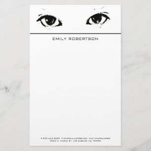 Schwarze Augen Briefpapier
