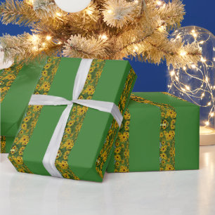 Schwarze Augen Susanne Gänseblümchen Gemälde Perso Geschenkpapier