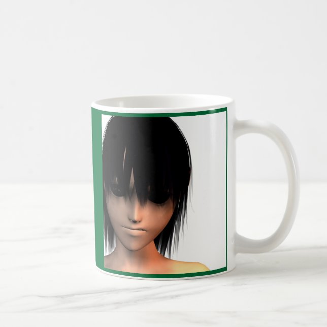 Schwarze Augen-Tasse Kaffeetasse (Rechts)