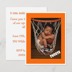 Schwarze Baby-Dribbler-Dusche Digital-Download Einladung