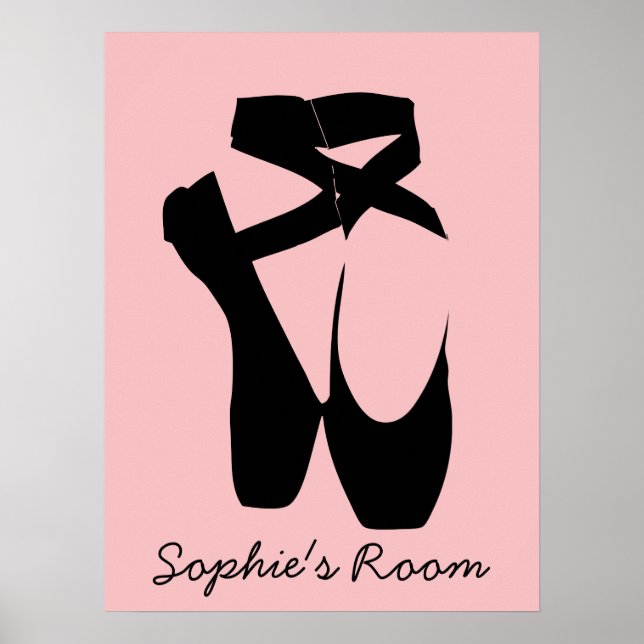 Schwarze Ballettschuhe Poster (Vorne)