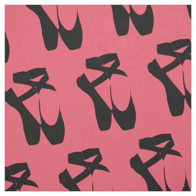 Schwarze Ballettschuhe Stoff (Muster)