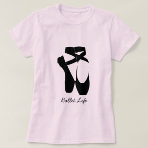 Schwarze Ballettschuhe T-Shirt