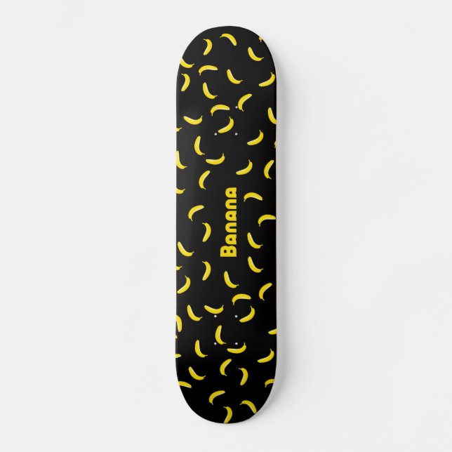 Schwarze Bananen-Skate Skateboard (Vorderseite)