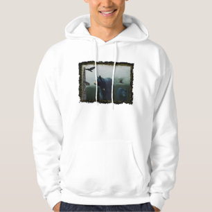 Schwarze Bären, Ravens und Totem Pole Wildlife Hoo Hoodie