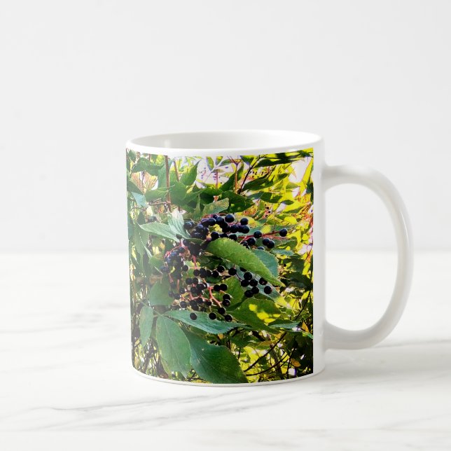 Schwarze Beeren Kaffeetasse (Rechts)