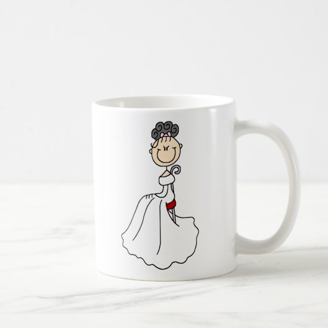 Schwarze behaarte Braut-Tasse Kaffeetasse (Rechts)