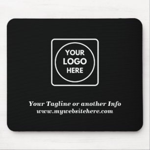 Schwarze benutzerdefinierte Firmenlogo-Mauspad Mousepad