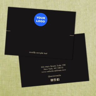 Schwarze benutzerdefinierte Logo-Anzeigetafel hinz