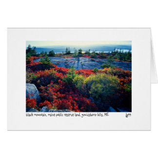 Schwarze Bergfotokarte