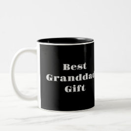 Schwarze beste Opa-Geschenktasse Zweifarbige Tasse