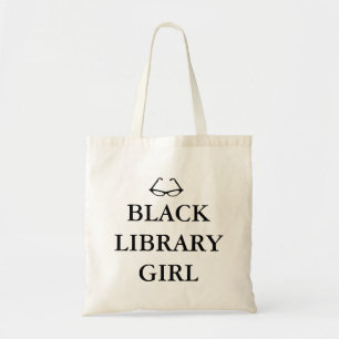 Schwarze Bibliotheks-Mädchen-Taschen-Tasche Tragetasche