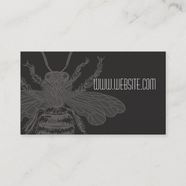 Schwarze Biene Bizcard Visitenkarte (Vorderseite)