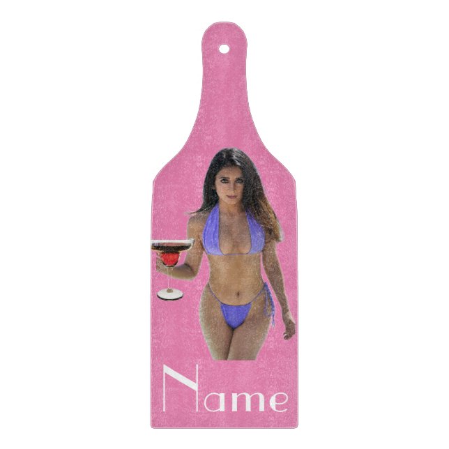 Schwarze Bikini Schönheit Thunder_Cove Schneidebrett (Vorderseite)