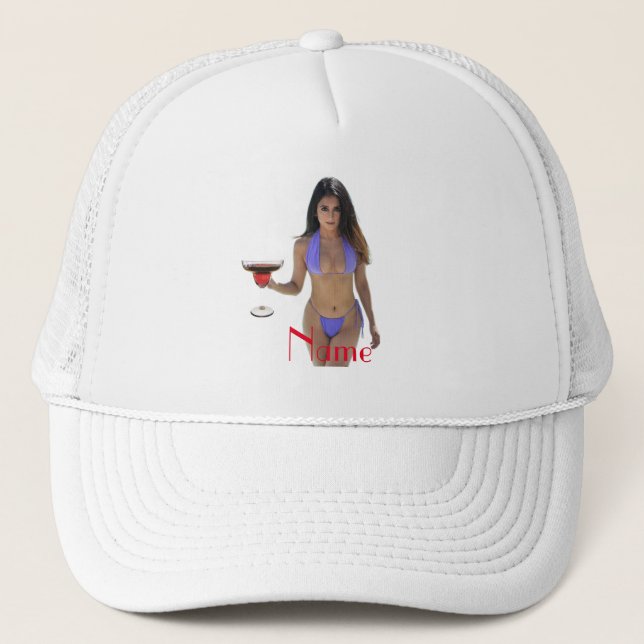 Schwarze Bikini Schönheit Thunder_Cove Truckerkappe (Vorderseite)