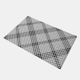 Schwarze bis graue Bälle oder Löcher, quadratisch  Fußmatte