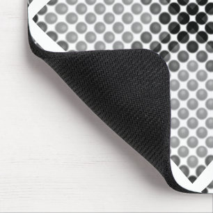 Schwarze bis graue Bälle oder Löcher, quadratisch Mousepad