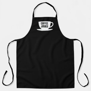 Schwarze Bistkerl-Schürze mit lustiger Tasse und U Schürze