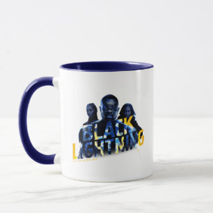 Schwarze Blitzhelden Graphic Tasse