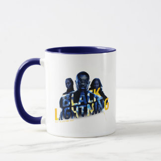 Schwarze Blitzhelden Graphic Tasse