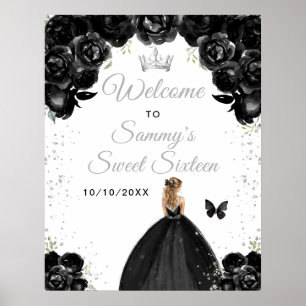 Schwarze Blondhaar-Prinzessin Sweet Sixteen Willko Poster