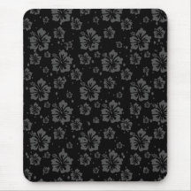 Schwarze Blume - Illustration auf schwarzem Hinter