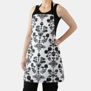 Schwarze Blume Schürze