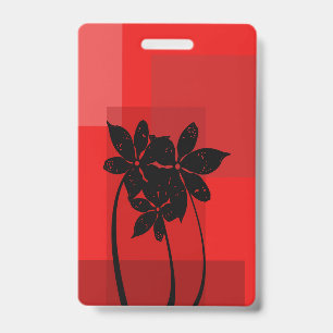 Schwarze Blumen Ausweis