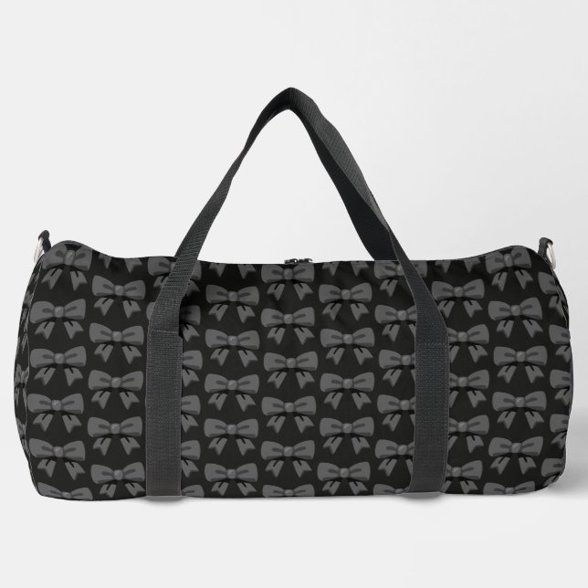Schwarze Bogen Duffle Bag (Vorderseite)