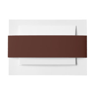 Schwarze Bohne (feste Farbe) Einladungsbanderole