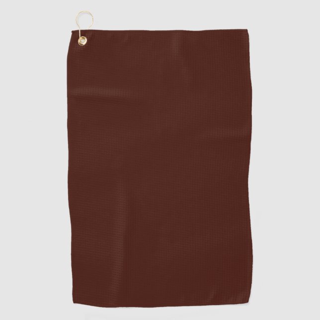 Schwarze Bohne (feste Farbe) Golfhandtuch (Vorderseite)