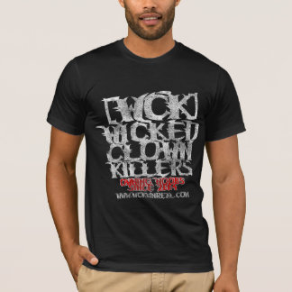 Schwarze böse Clown-Mörder Größengleich T-Shirt
