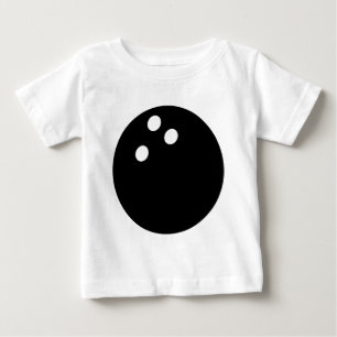 schwarze Bowlingsballikone Baby T-shirt