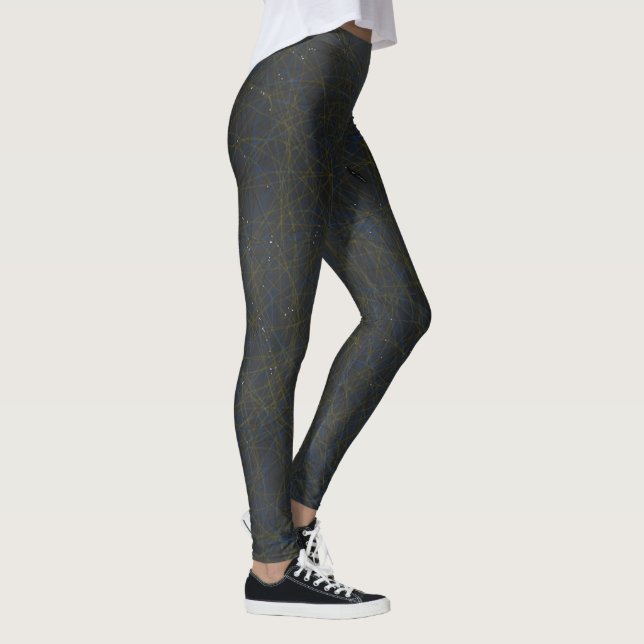 Schwarze Box Leggings (Rechts)