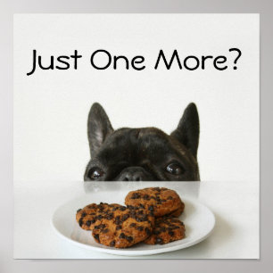 Schwarze Brindle französische Bulldogge Poster