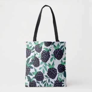 Schwarze Brombeere Tropical: Frucht nahtloses Must Tasche