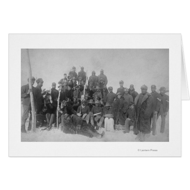 Schwarze "Buffalo Soldiers" der 25. Infanterie (Vorderseite (Horizontal))