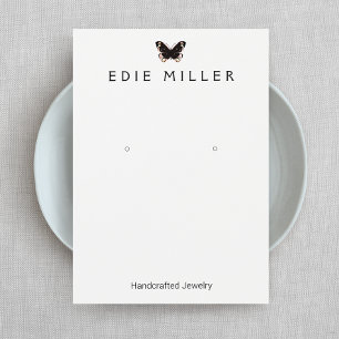 Schwarze Butterfly-Erring-Display-Karte
