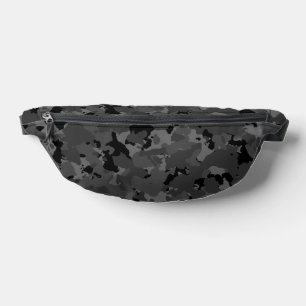 Schwarze Camouflage Bauchtasche