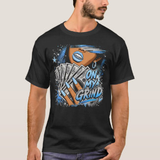 Schwarze Carolina 5 AJ5 Sneaker-Match On My Grind T-Shirt