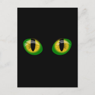 SCHWARZE CAT EYS ART Postkarte