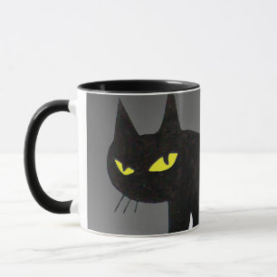 SCHWARZE CAT NINJA Grau Tasse