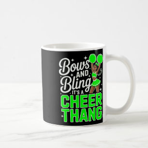 Schwarze Cheerleaderin verbeugt sich Cheer Melanin Kaffeetasse