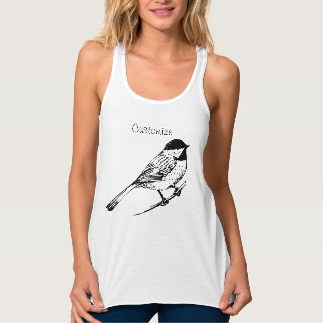 Schwarze Chickadee Thunder_Cove Tank Oben Top (Vorderseite)
