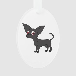 Schwarze Chihuahua Ornament