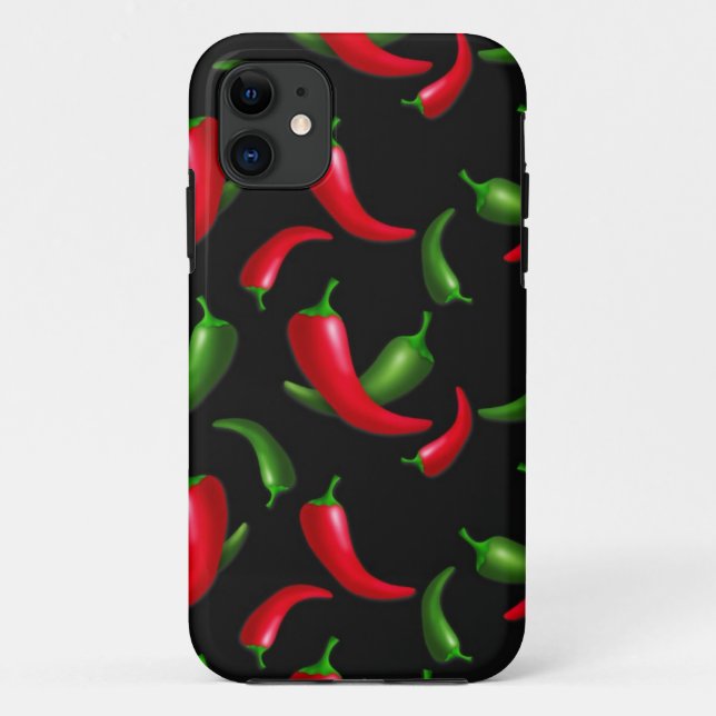 SCHWARZE CHILI Case-Mate iPhone HÜLLE (Rückseite)